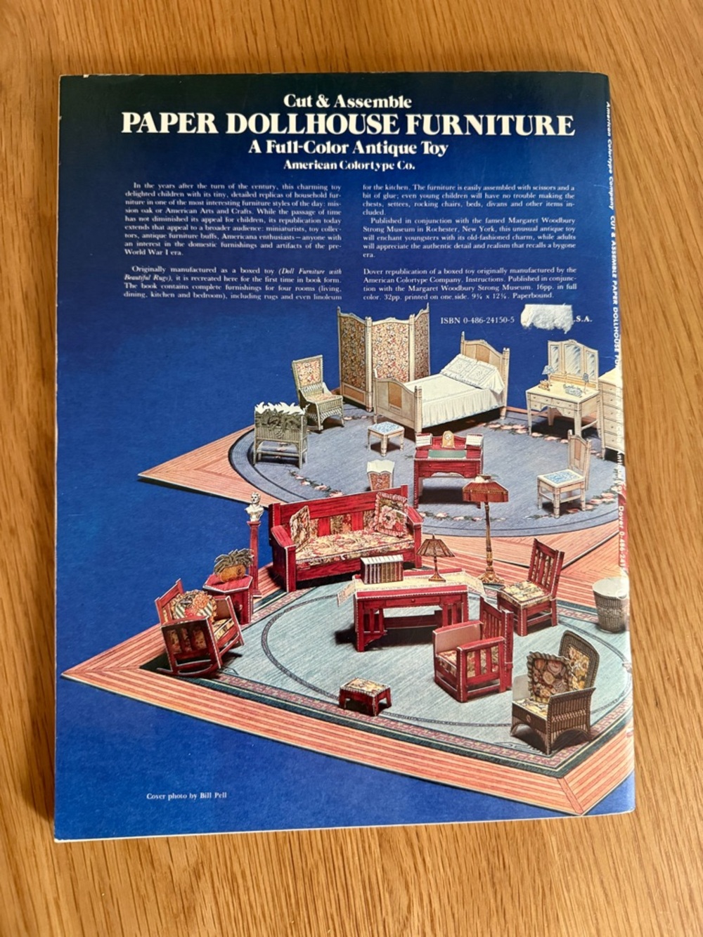 VNTG 1981 Dover "Cut & Assemble Paper Dollhouse Furniture" - UNCUT & Complete - Picture 15 of 16